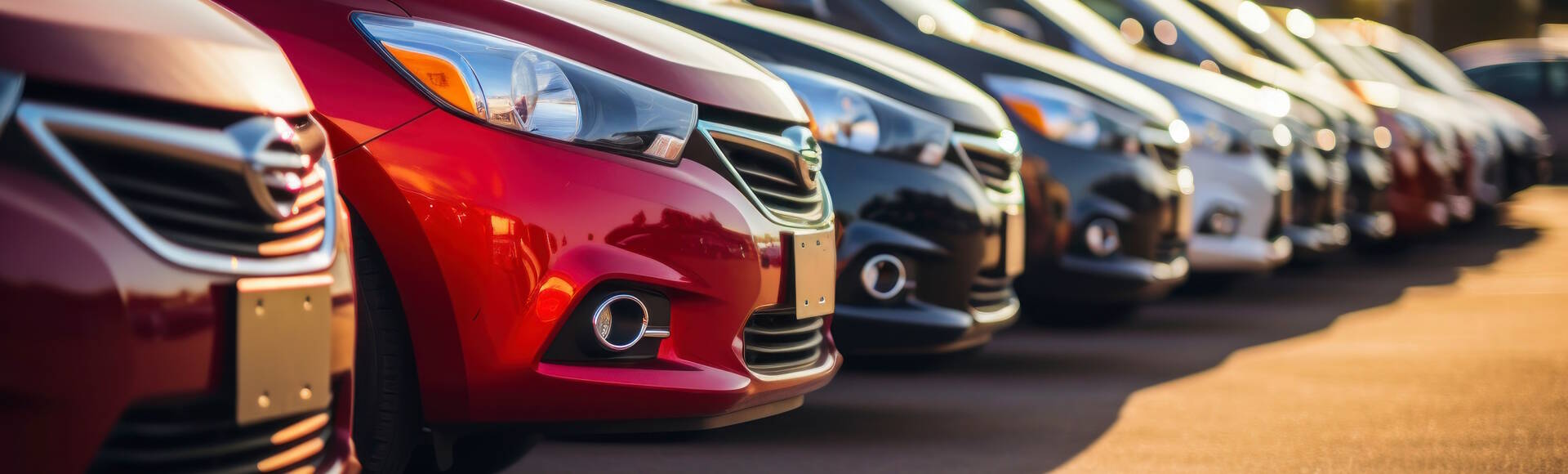 Row of parked cars